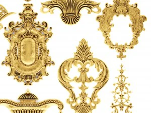 cartouches set 3D Model