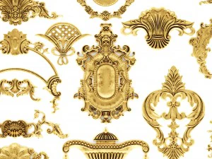 cartouches set 3D Model