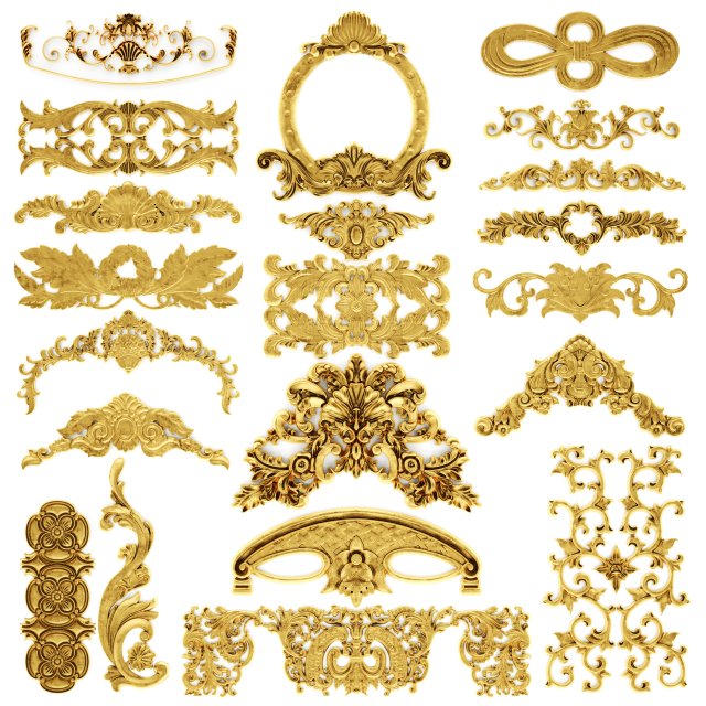 cartouches set Modelo 3D .c4d .max .obj .3ds .fbx .stl .blend 
