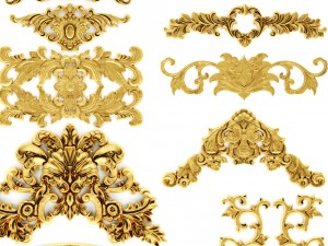 cartouches set Modelo 3D