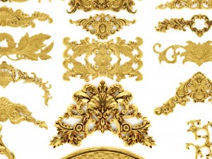 cartouches set 3D Model