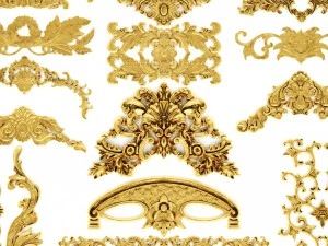 cartouches set 3D Model