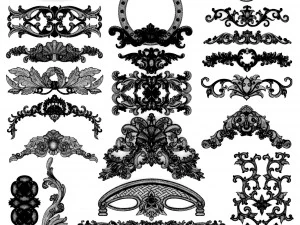 cartouches set 3D Model