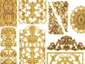 cartouches set 3D Model