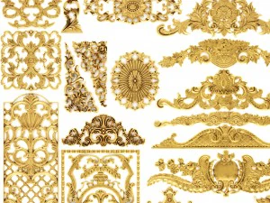 cartouches set 3D Model