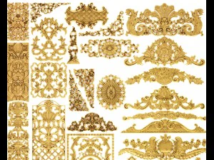 cartouches set 3D Model