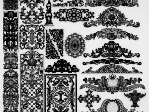 cartouches set Modelo 3D
