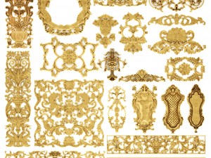 cartouches set 3D-Modell
