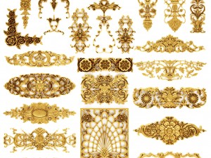 cartouches set 3D-Modell