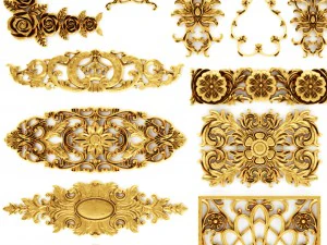 набор картушей 3D Модель