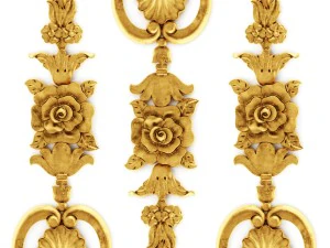 набор картушей 3D Модель