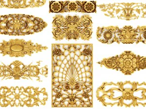 набор картушей 3D Модель