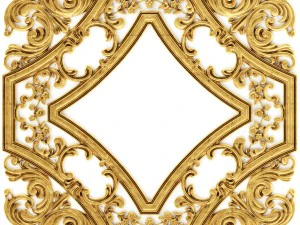 stucco collection ceiling rosette 3D Model