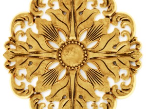 stucco collection ceiling rosette 3D Модель
