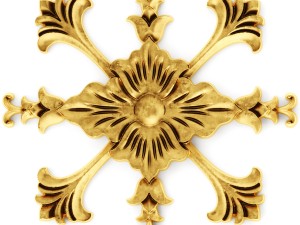 stucco collection ceiling rosette 3D Модель