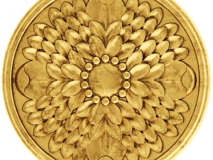 stucco collection ceiling rosette 3D Модель