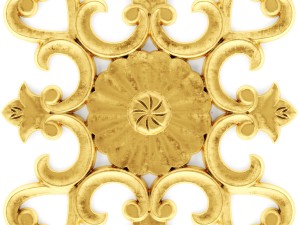 stucco collection ceiling rosette 3D Модель