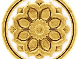 stucco collection ceiling rosette 3D Модель