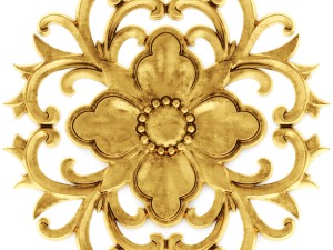 stucco collection ceiling rosette 3D Модель