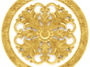 stucco collection ceiling rosette 3D Модель