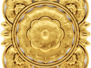 stucco collection ceiling rosette 3D Модель
