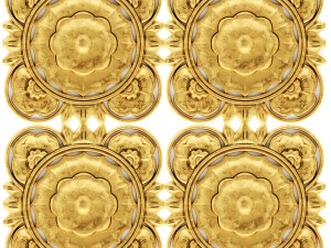 stucco collection ceiling rosette 3D Модель