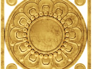 stucco collection ceiling rosette 3D Модель