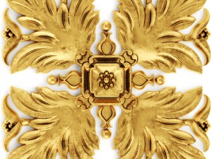 stucco collection ceiling rosette 3D Модель