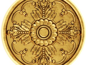 stucco collection ceiling rosette 3D Модель