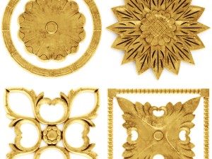 stucco collection ceiling rosette 3D Модель