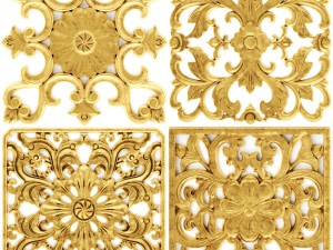 stucco collection ceiling rosette 3D Модель