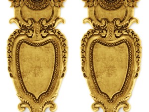 stucco collection ceiling rosette 3D 모델