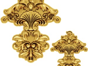 stucco collection ceiling rosette 3D 모델