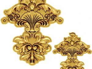 stucco collection ceiling rosette 3D Model