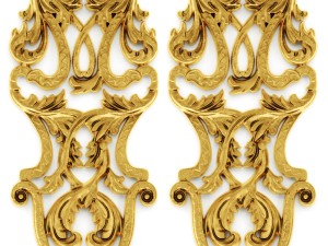 stucco collection ceiling rosette 3D 모델