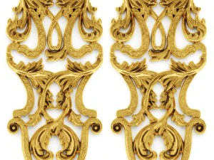 stucco collection ceiling rosette 3D Model