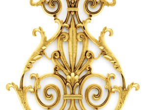 stucco collection ceiling rosette 3D 모델