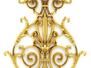 stucco collection ceiling rosette 3D Model