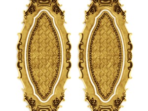 stucco collection ceiling rosette 3D 모델
