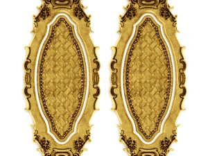 stucco collection ceiling rosette 3D Model