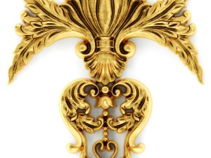 stucco collection ceiling rosette 3D 모델
