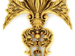 stucco collection ceiling rosette 3D Model
