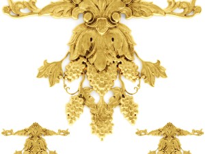 stucco collection ceiling rosette 3D 모델