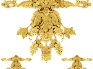 stucco collection ceiling rosette 3D Model