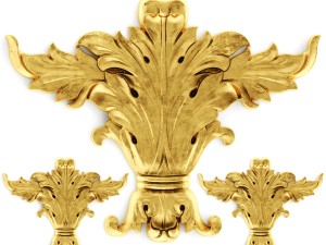 stucco collection ceiling rosette 3D 모델