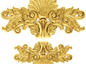 stucco collection ceiling rosette 3D 모델