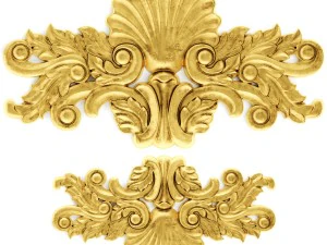 stucco collection ceiling rosette 3D Model