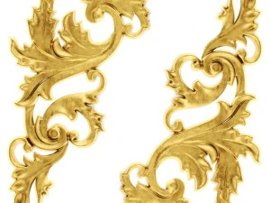 stucco collection ceiling rosette 3D Model
