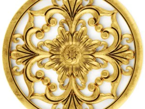 stucco collection ceiling rosette 3D Model