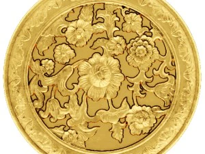 stucco collection ceiling rosette 3D Model